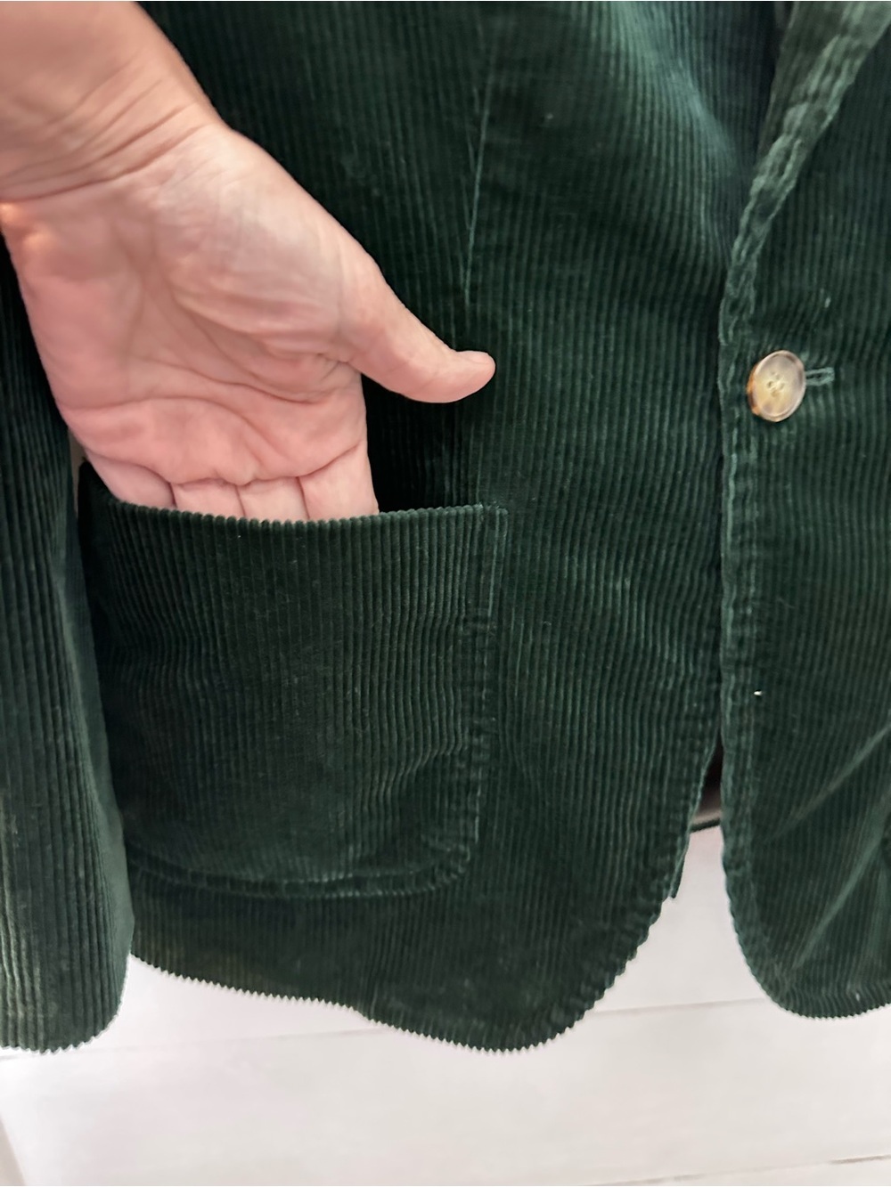 New Polo Ralph Lauren 100% cotton green corduroy preppy classic academic blazer - Picture 6 of 16